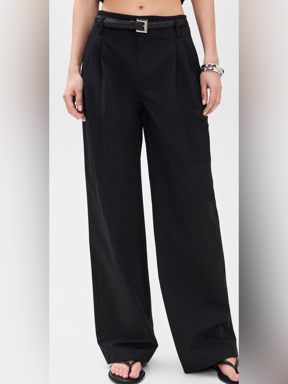NWT 11 Honore Vince. Pleat Front Wide leg High rise Linen Pants Size 1X